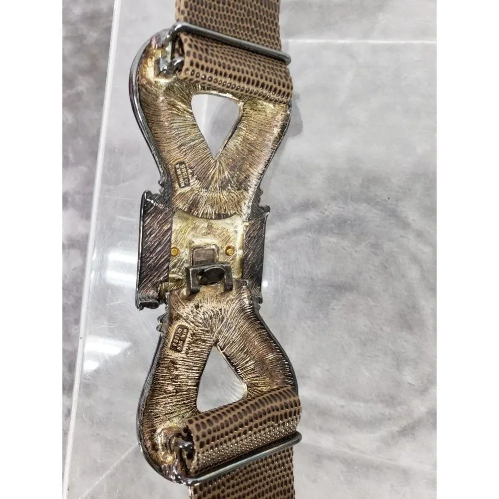 Mimi Di N Vintage Infinity Lion‎ Belt bow decoration closure1986